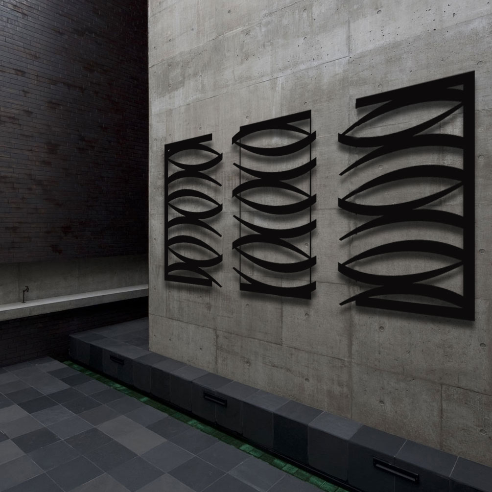 Oasis Black wall sculpture Oasis Black wall sculpture
